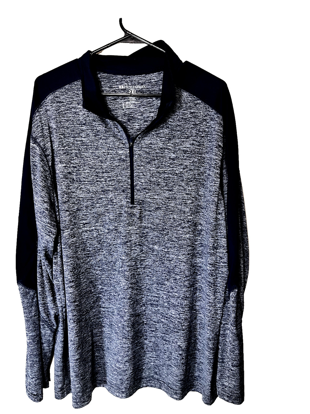 Holloway 1/4 Zip Shirt Pullover Men's 2XL Long Sleeve Performance Blue Golf